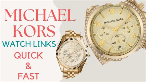 michael kors watch band removal|Michael Kors Watch link removal.